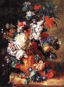 HUYSUM, Jan van Bouquet of Flowers in an Urn sf oil painting artist